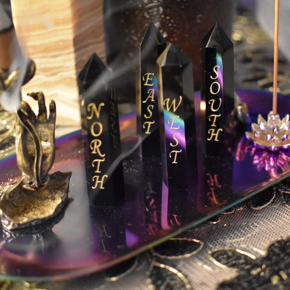 Black Obsidian Altar Direction Points